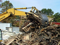 wood in grapple